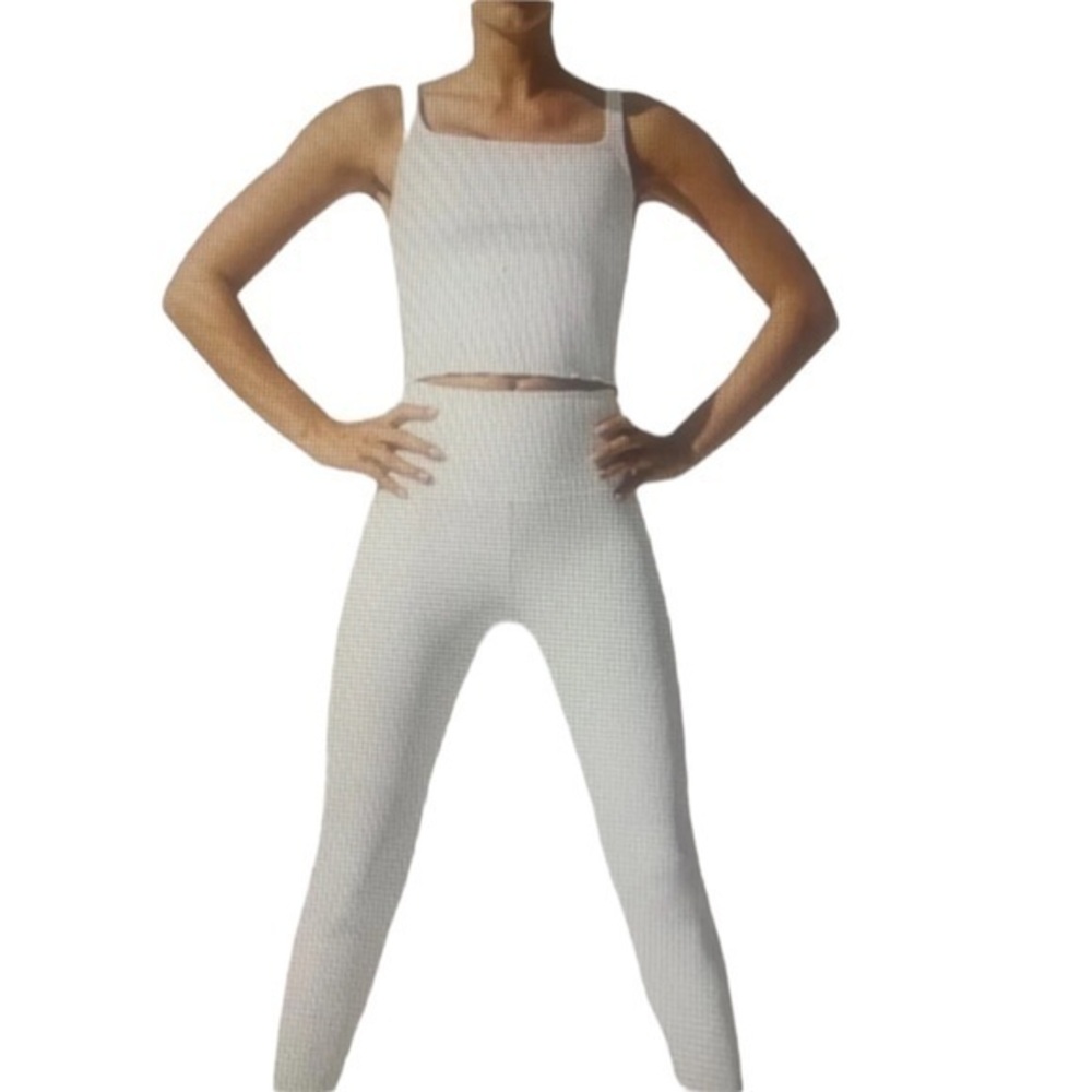 Carbon38 Ribbed XXL white leggings NWT